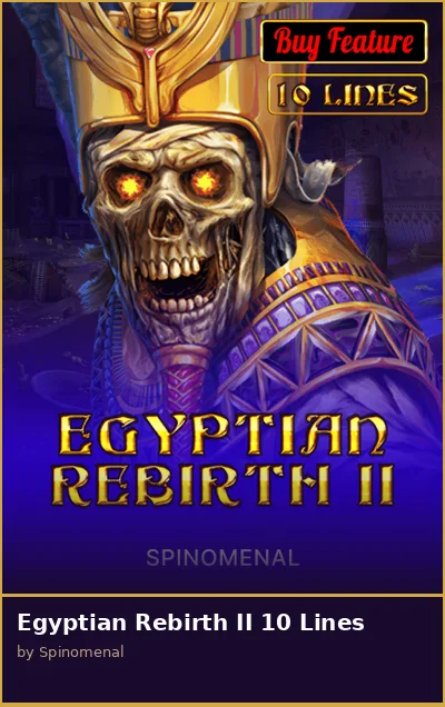 Egyptian Rebirth II 10 Lines